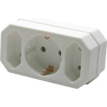 Well Разпределителна кутия 1 Schuko + 2 Euro ELAD-2EU1SH-WL (ELAD-2EU1SH-WL)