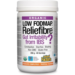 Natural Factors Reliefibre, тропически плодове, 268 g, Natural Factors