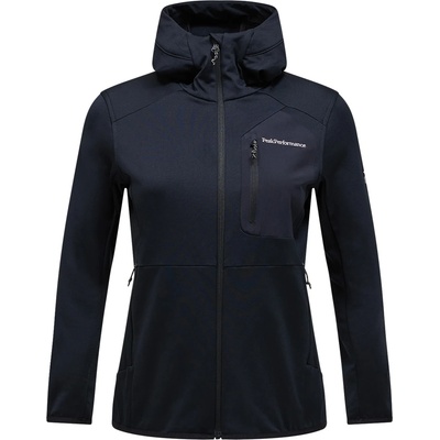 Peak Performance Дамско поларено яке Peak Performance Women's Utility Light Zip Hood Fleece jacket - Black - размер XS (105-6034-0111)