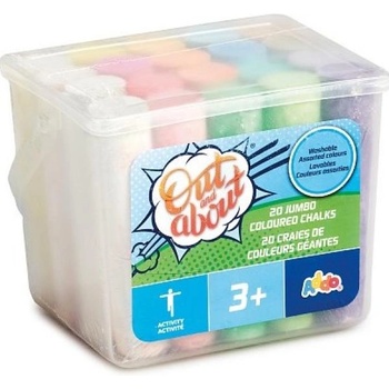 Addo Големи тротоарни тебешири в кофа, 20 бр