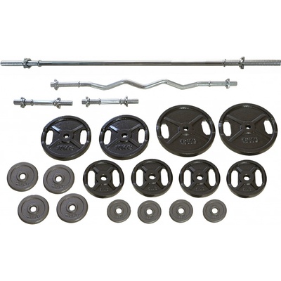 FitnessLine činkový set Premium 110 kg – Hledejceny.cz