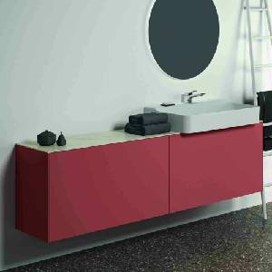 Ideal Standard Atelier Conca стенен шкаф с 2 чекмеджета 200 см червено-оранжев мат (T3999Y3)