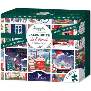 Pieces & Peace - Puzzle Advent calendar: Pieces & Peace - 40 - 99 piese