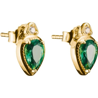 THOMAS SABO náušnice Green Stones H2333-971-6