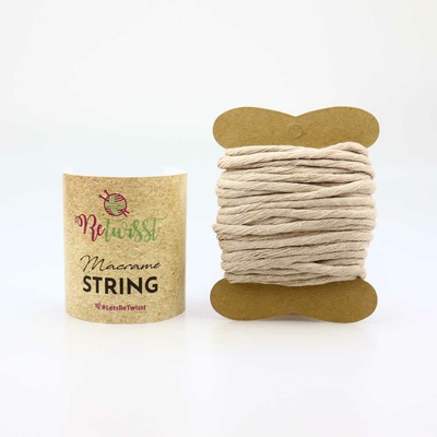 ReTwisst Macrame String 3 mm / 10 m, 08 béžová