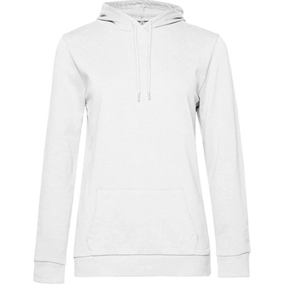 B&C dámska mikina s kapucňou WW04W White