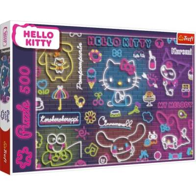 Trefl Puzzle 500 Hello Kitty неонова (37523)