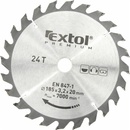 EXTOL PREMIUM pilový kotouč s SK plátky, 185x2,2x20mm, 24T, šířka SK plátků 3,2mm
