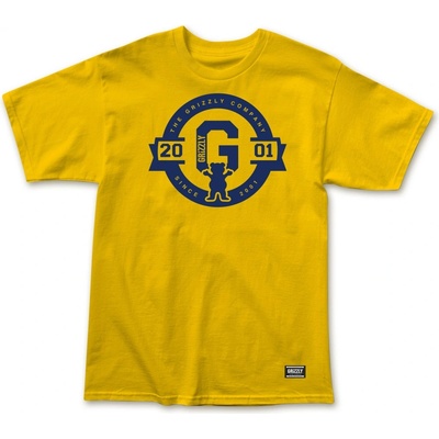 Grizzly 2001 Banner Tee gold