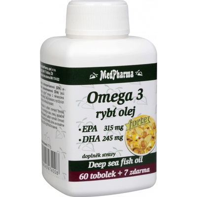 MedPharma Omega 3 rybí olej Forte 67 kapsúl