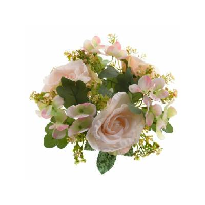Изкуствен венец - рози и хортензия, кремав, 24/120 Casa de Engel | Lilav | Home | UNI