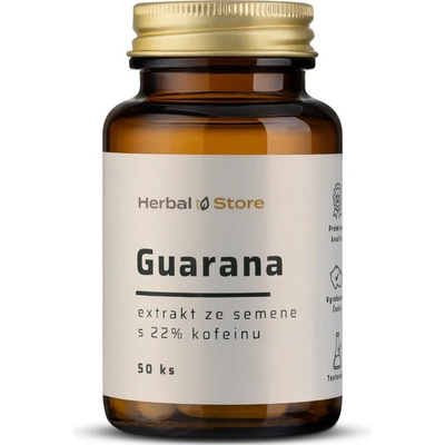 Guarana kapsle extrakt ze semene s 22% kofeinu 50 kapslí