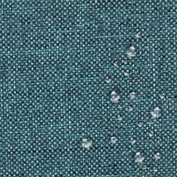 Nepremokavá látka imitujúca ľan 26, farba tyrkysová, metráž 160 cm