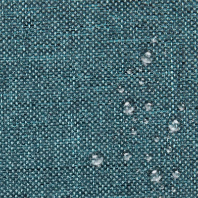 Nepremokavá látka imitujúca ľan 26, farba tyrkysová, metráž 160 cm