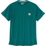 Carhartt Мъжка тениска Carhartt Force Pocket S/S T-Shirt - Transformative Teal (216-5775-1113)