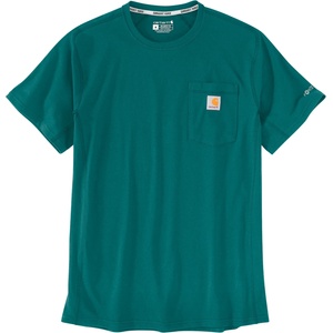 Carhartt Мъжка тениска Carhartt Force Pocket S/S T-Shirt - Transformative Teal (216-5775-1113)