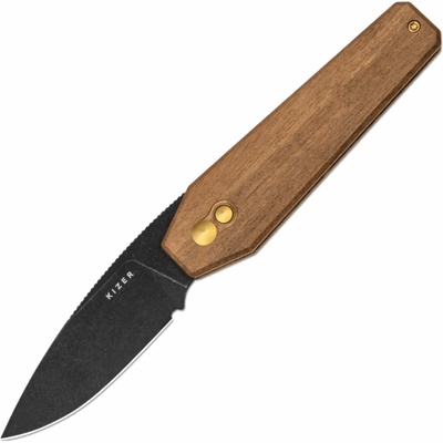 Kizer Tomb Nitro-V Black Stonewashed Mkuruti Wood Handles V3692A4