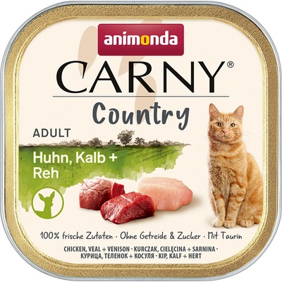 Výhodné balenie animonda Carny Country Adult 64 x 100 g - kuracie, teľacie a srnčie mäso