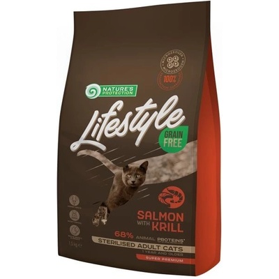 Nature's Protection Cat Dry LifeStyle GF Sterilised Salmon 1,5 kg
