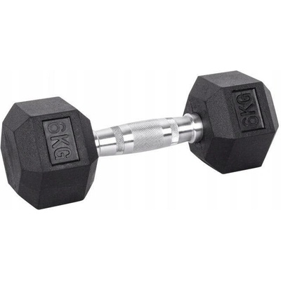inSPORTline HEXSTEEL ocelová pogumovaná 1 ks 6 kg