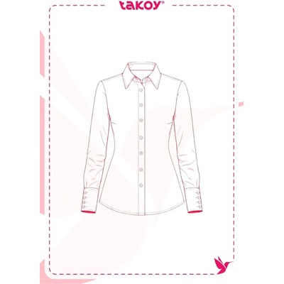 Takoy Elektronický PDF střih dámská košile Barcelona-48-54