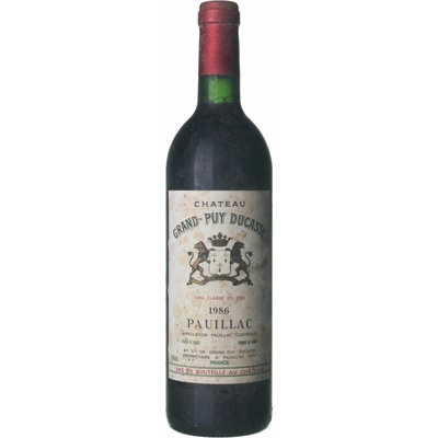 Château Grand Puy Ducasse Pauillac Grand Cru suché červené 1986 0,75 l (holá láhev)