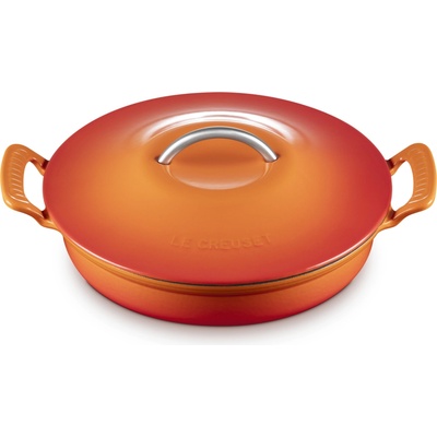 Le Creuset 21701280902430 Hrniec Modern Heritage Gourmet nízky 28 cm, plamenná oranžová