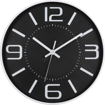 Secco Стенен часовник 1xAA 29 см черен (FT0864)