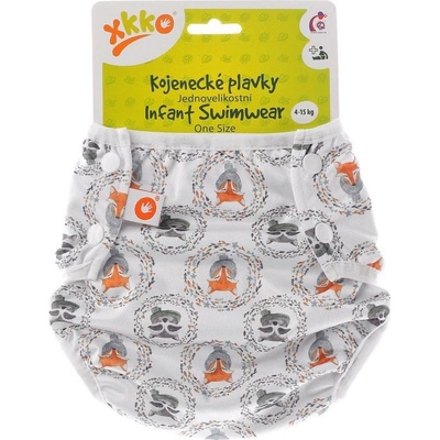 Kikko Jednoveľkostná dojčenské plavky Fox & Raccoon