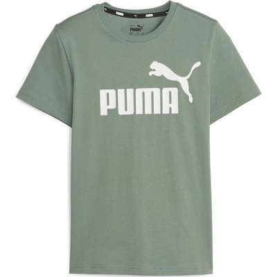 Puma ESS Logo Tee B khaki biela