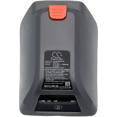 Cameron Sino Батерия за компютър за поливане Gardena 8025-20 Comfort Wand-Schlauchbox 35 roll-up automatic Li LiIon 18V 1500mAh Cameron Sino (CS-GRA802PW)