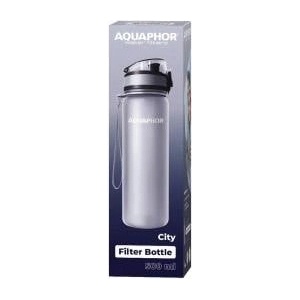 Aquaphor City filter bottle, size 500ml, grey, 1 insert
