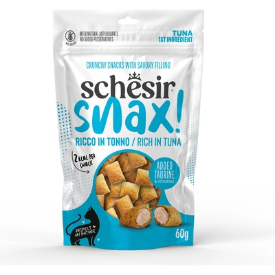 Schesir Cat Snax! Polštářky plněné tuňákem 60 g