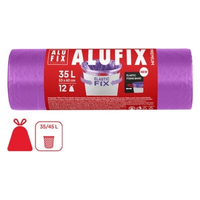 Alufix pytle na odpad zatahovací 22 µm 35 l 12 ks