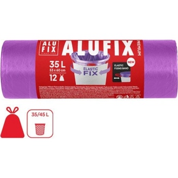 Alufix pytle na odpad zatahovací 22 µm 35 l 12 ks