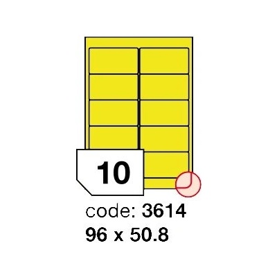 Rayfilm Office 96 x 50,8 mm 100 archů matně žlutá R0121,3614D