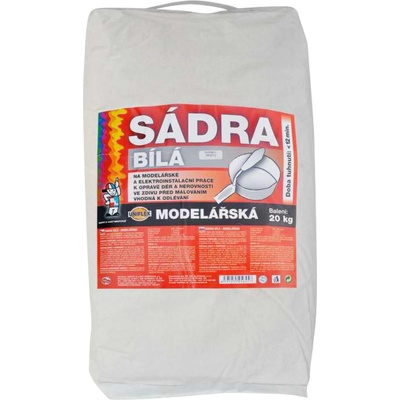 Uniflex sadra biela, modelárska, 20 kg