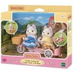 EPOCH Sylvanian Families Tandem Doggy Husky Cycling Set with Figures 5637