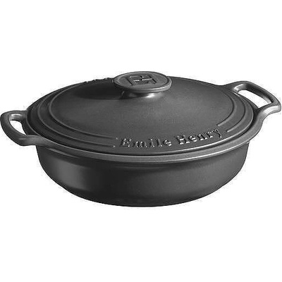 Emile Henry Керамична тенджера emile henry sublime с капак - Ø38 см (3.2 л) - цвят черен (eh 4793-77)