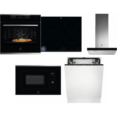 Set Electrolux KOBCS31X + LIR60433B + LFT766X + LMS2203EMX + EEA27200L