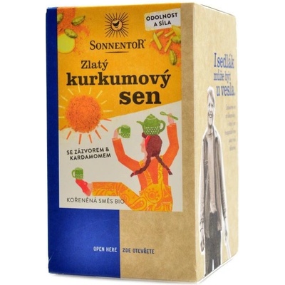 Sonnentor zlatý kurkumový sen porciovaný Bio 36 g
