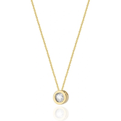 Zlatnictví Zlatíčko Zlatý náhrdelník s diamantem 990.C16