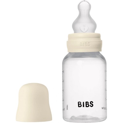 BIBS Anti-Colic Baby Bottle Silicone шише против колики със силиконов биберон Ivory 150ml