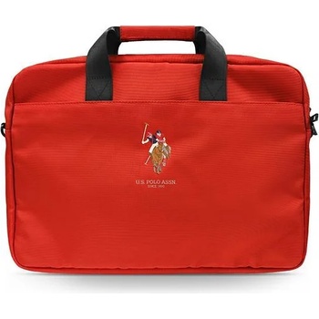 U. S. Polo Assn Чанта за лаптоп US Polo Bag USCB15PUGFLRE, до 15"", червен (USCB15PUGFLRE)