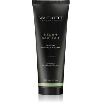 Wicked Sensual massage cream масажен крем Sage + Sea Salt Scented 120ml