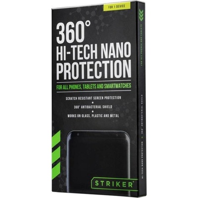 STRIKER Антибактериален комплект 3 в 1 STRIKER 360& ordm; , Hi-Tech Nano Protection за телефони (STRIKER-NANO)