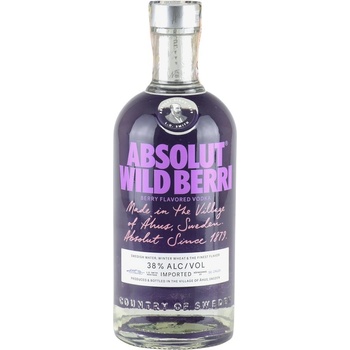 Absolut Wild Berry 38% 0,7 l (čistá fľaša)