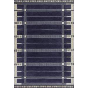 Asiatic Carpets Тъмносин/бежов ръчно изработен вълнен килим 120x170 cm - Asiatic Carpets (FABL120170NAVY)