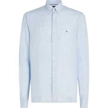Tommy Hilfiger Риза Tommy Hilfiger Men's Pigment Dyed Long-Sleeve Plain Shirt - Breezy Blue