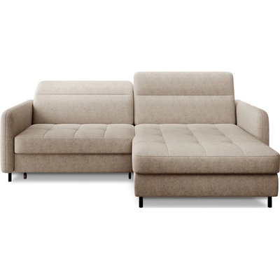 Eltap Бежов шенилов разтегателен ъглов диван с място за съхранение (десен ъгъл) Gomsi - ELTAP (CO-GOM-RT-18RAQ)